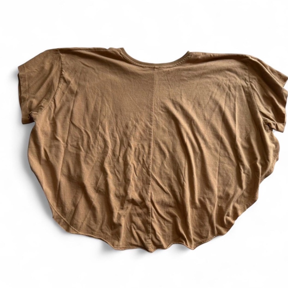 Spirited Boutique Tan High-Low Oversized Top M - Picture 5 of 5